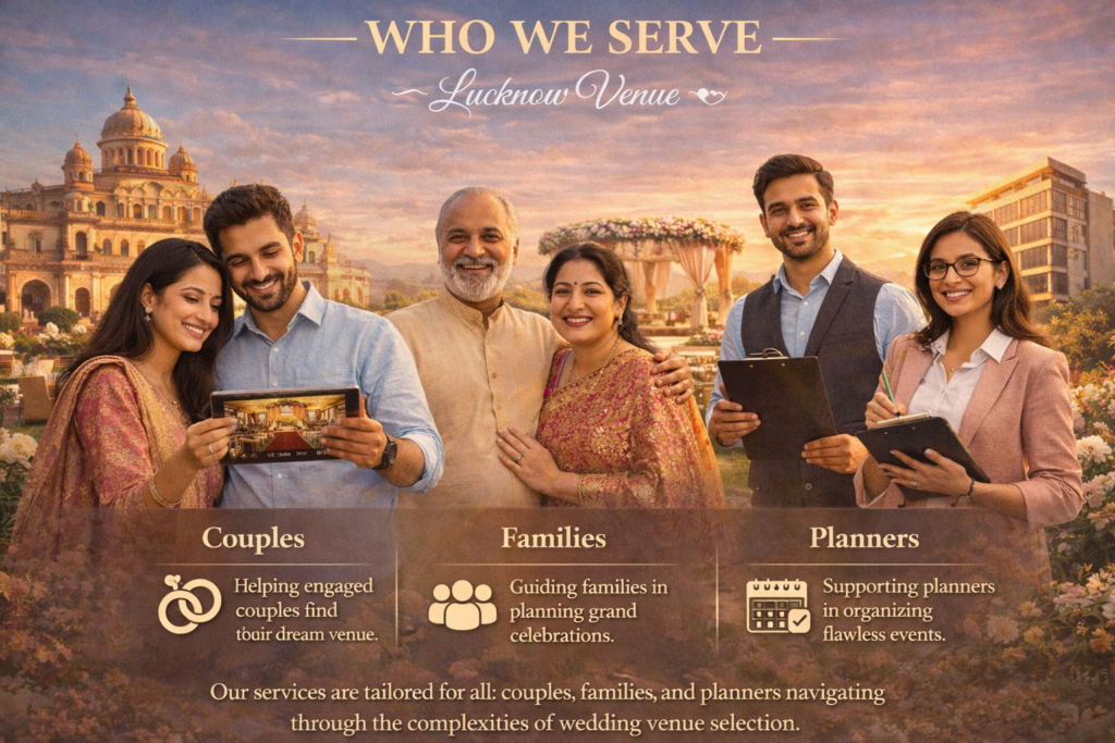 Lucknow Venue Who we serve